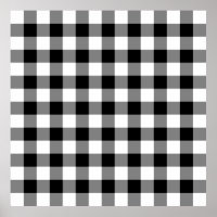 Black and White Gingham Pattern