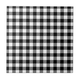Black and White Gingham Tile