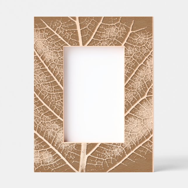 Black and white glowing leaf close-up etched frames (Front)