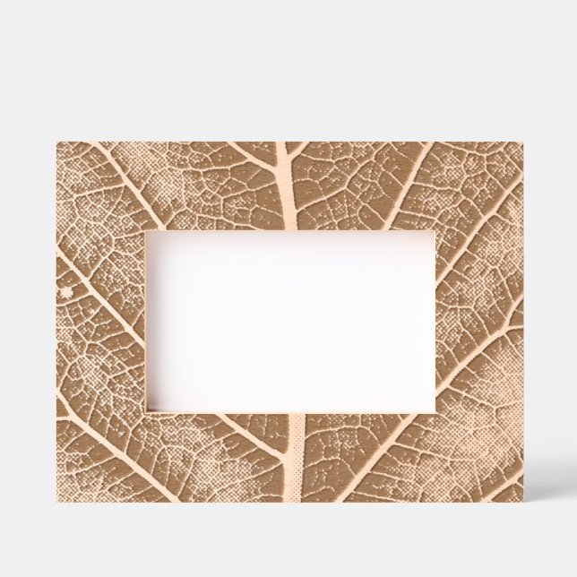Black and White Glowing Leaf Close-Up Etched Frames (Front)