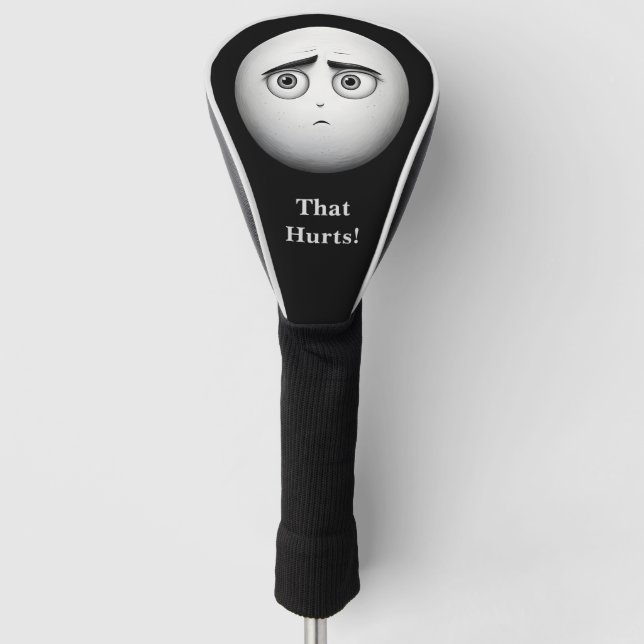 Black and White Golf head Cover (Front)