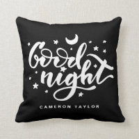 Black and White Good Night Typography Nursery