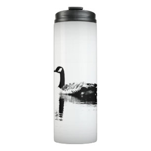 Black and White Goose Thermal Tumbler