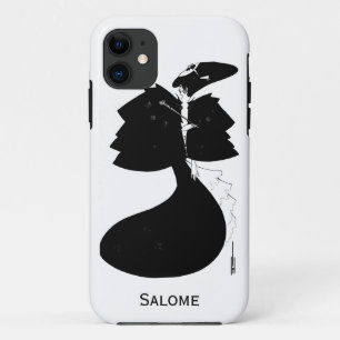 Black and white goth gothic art nouveau Salome iPhone 11 Case