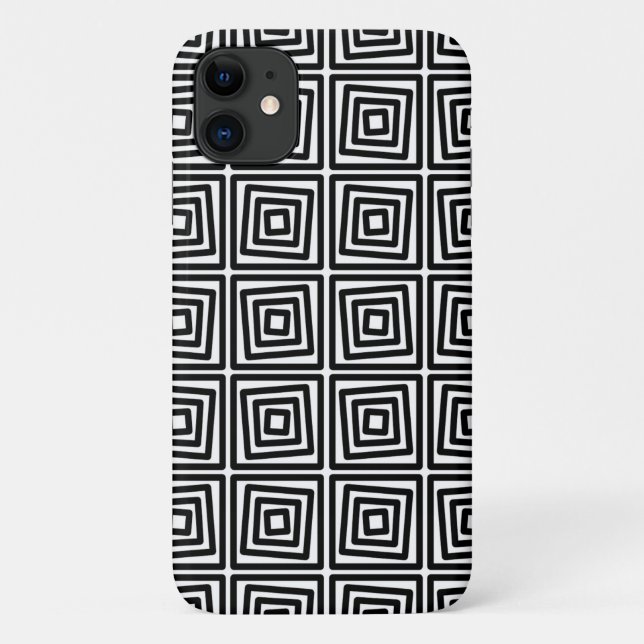 Black and white graphic design Case-Mate iPhone case (Back)