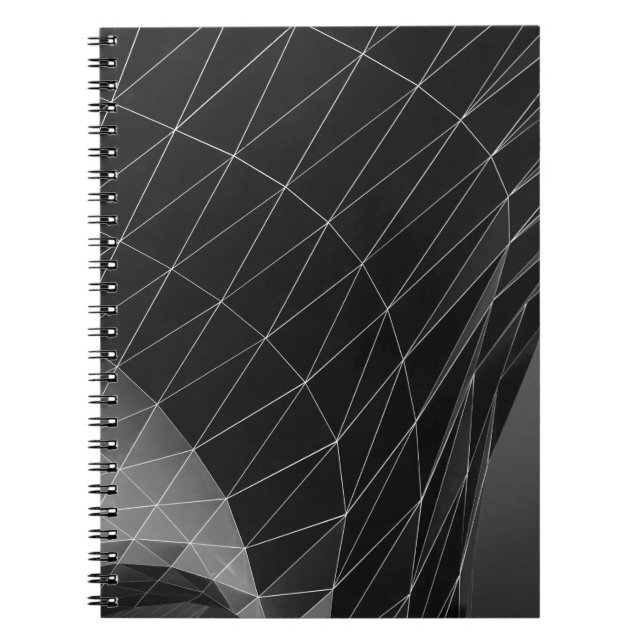 Black and white graphic illustration notebook (Front)
