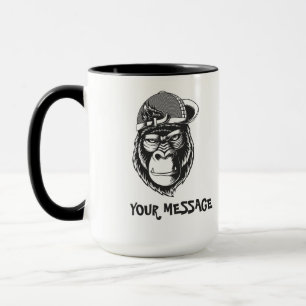 Black and white Grey Ape Mug