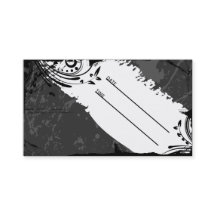 black and white grunge appointment card