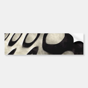 Black and White Grunge Art Bumper Sticker