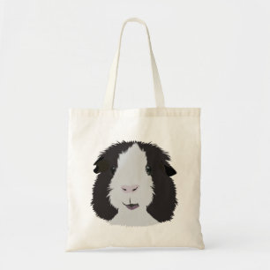 Black and White Guinea PIg Tote Bag