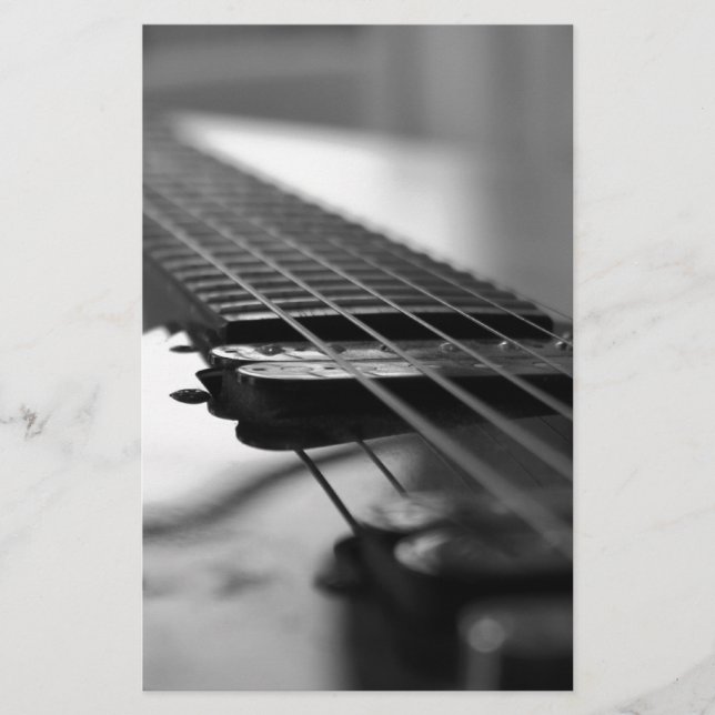 Black and White Guitar (Front)
