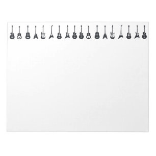Black and White Guitars Notepad