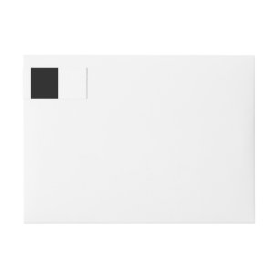 Black And White Half and Half graphic Wrap Around Label
