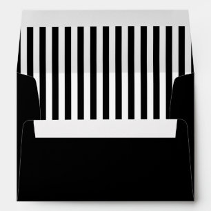 Black and White Halloween Invitation Envelope