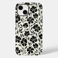 Black and White Hand Drawn Blooms
