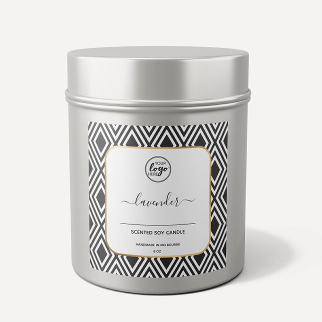 Black And White Handmade Calligraphy Candle Labels (Creator Uploaded)