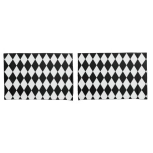 Black and White Harlequin Pillowcase