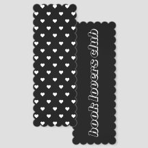Black and White Heart Abstract Geometric Shapes