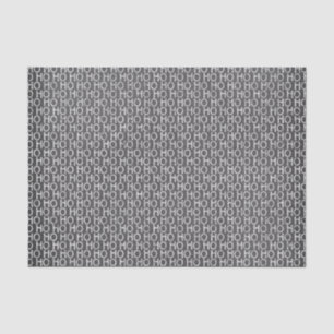 Black And White "Ho Ho Ho" Christmas Chalkboard Tissue Paper