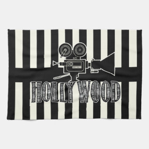 Black and White Hollywood Towel