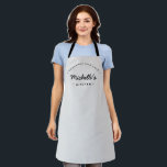 Black and White Homemade with Love Custom Apron<br><div class="desc">Get ready to bake up a storm with this stylish and personalised "Homemade with Love" apron. Designed in classic black and white, this apron is perfect for the passionate baker or small business bakery owner in your life. Customise this apron with a name of your choice, making it a truly...</div>