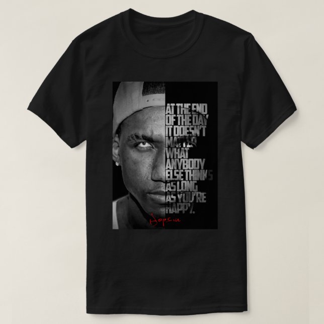 Black and white Hopsin quote. Classic T-Shirt (Design Front)