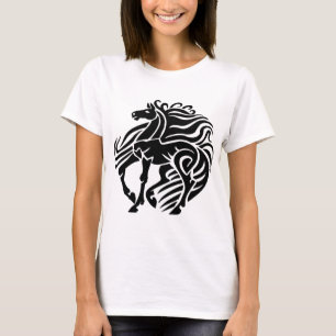 Black and White Horse T-Shirt