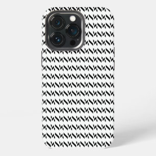 black and white hounds tooth iPhone 13 pro case