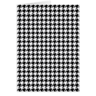 Black and White Houndstooth by Shirley Taylor