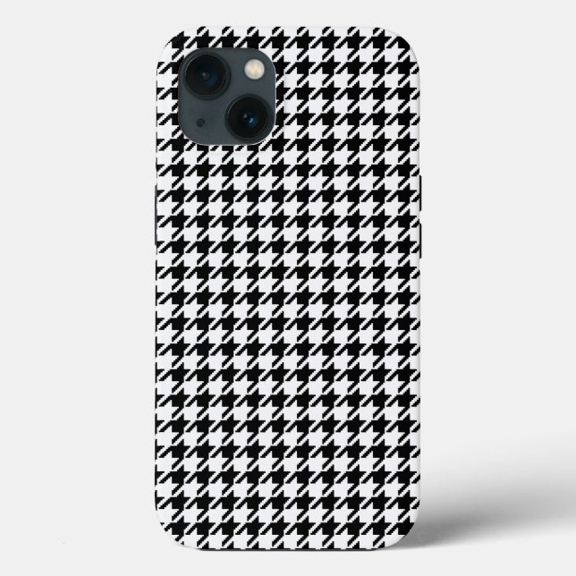 Black and White Houndstooth by Shirley Taylor Case-Mate iPhone Case (Back)