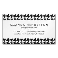 Black and White Houndstooth Pattern