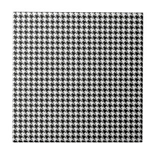 Black and White Houndstooth Tile