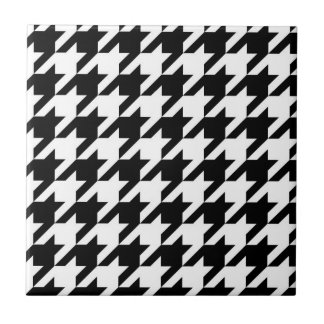 Black and White Houndstooth Tile