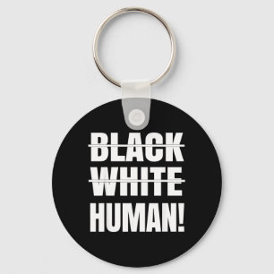 Black And White Human Key Ring