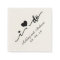 Black and White I Do Paper Napkin