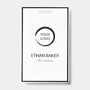 Black And White ID Badge