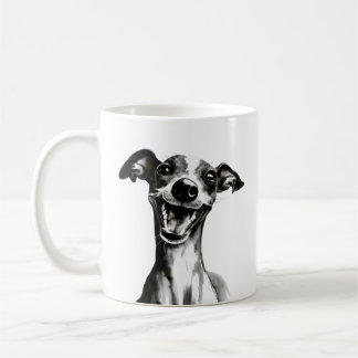 Black and white Iggy | Cute Italian Greyhound Coffee Mug