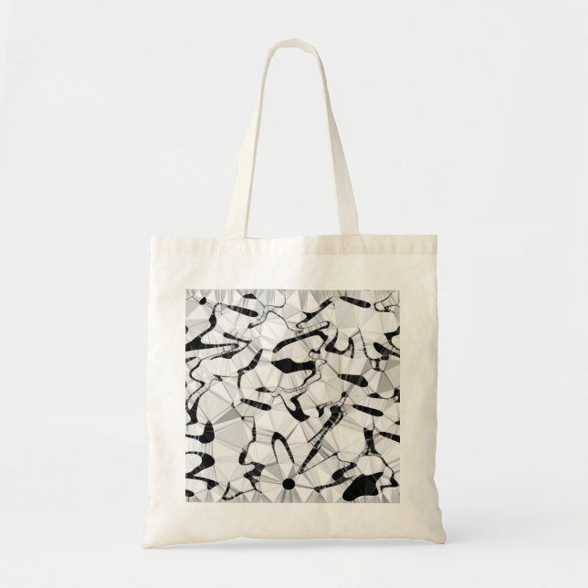 Black and White in Motion Budget Tote Bag (Front)