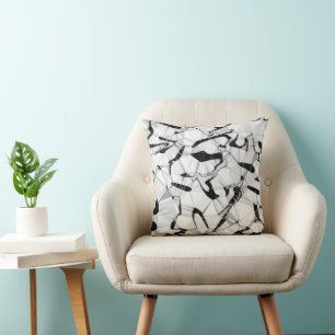 Black and White in Motion Cushion