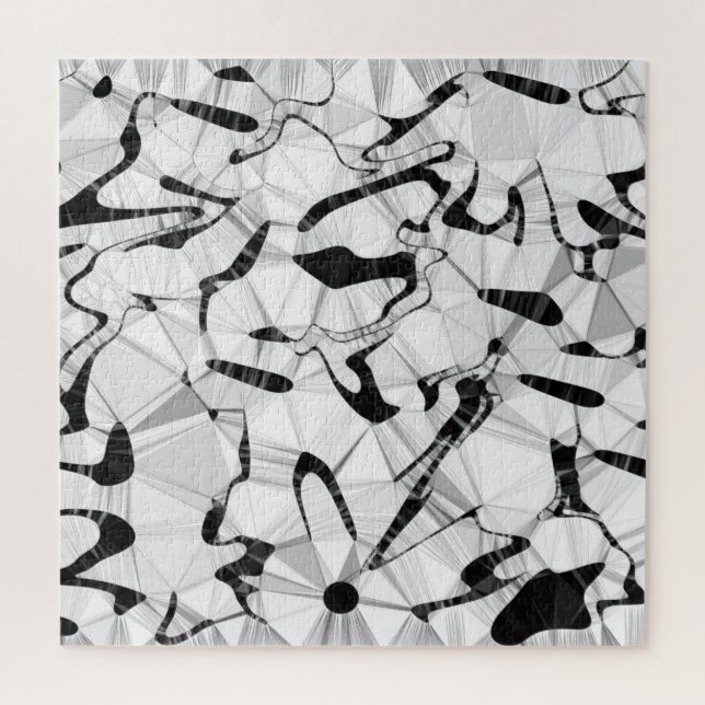 Black and White in Motion Jigsaw Puzzle (Vertical)