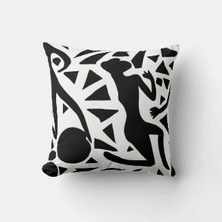 Black and White in pose. Cushion
