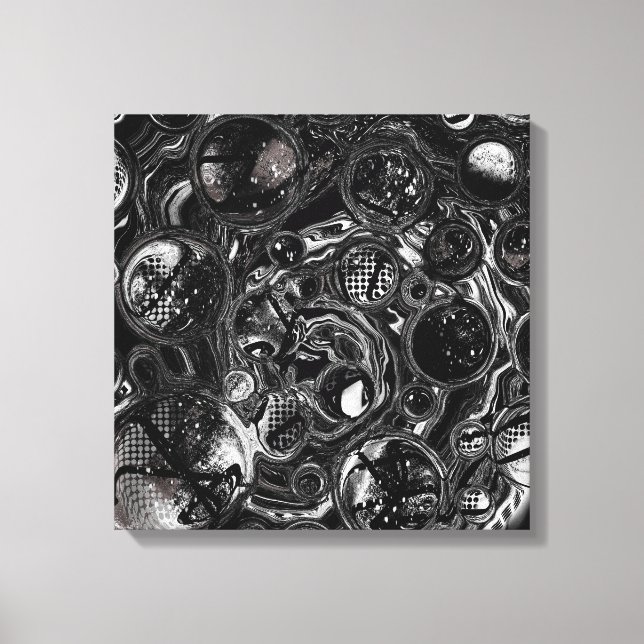 Black and White Infinity Canvas Print (Front)