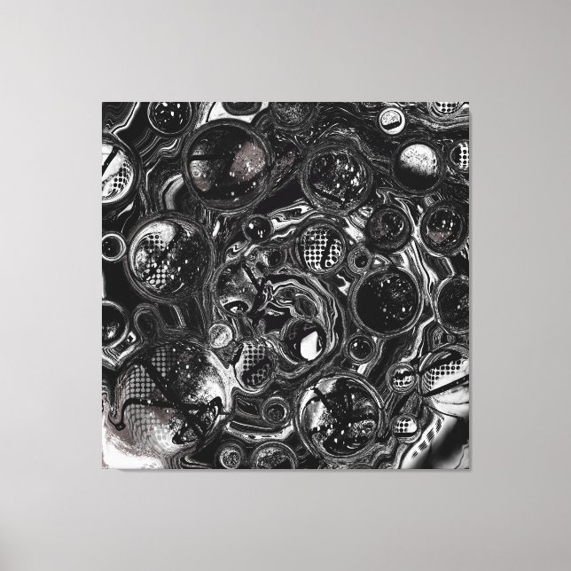 Black and White Infinity Canvas Print (Front)