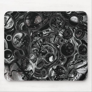 Black and White Infinity Mouse Mat