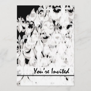 Black and White Invitation