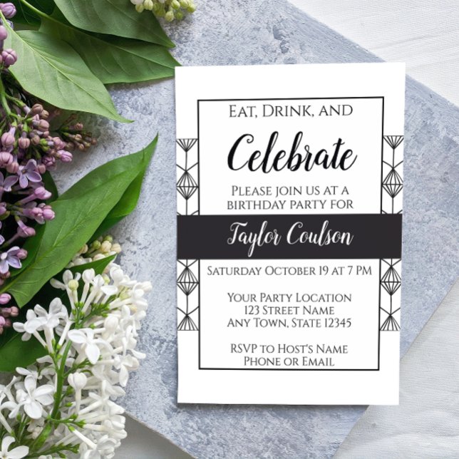 Black and White Invitation (Creator Uploaded)
