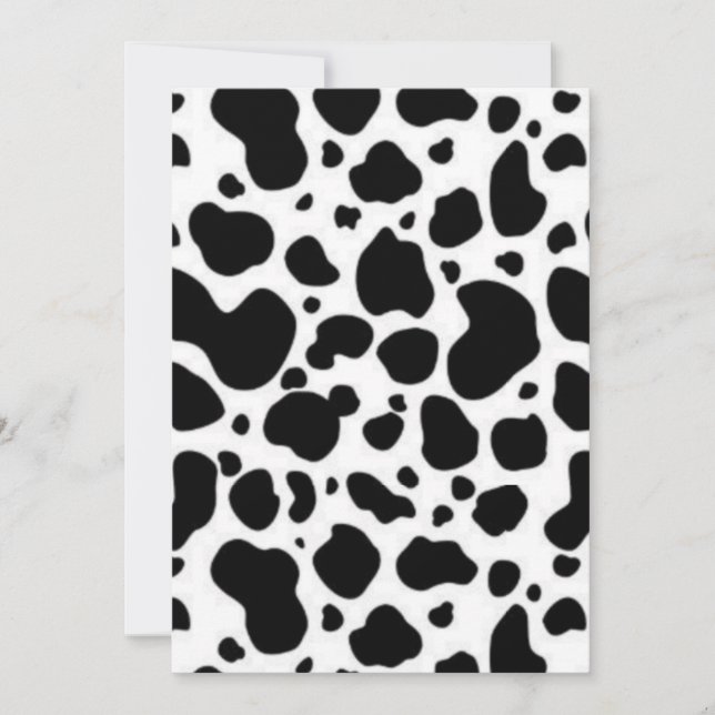 Black and white invitation (Front)