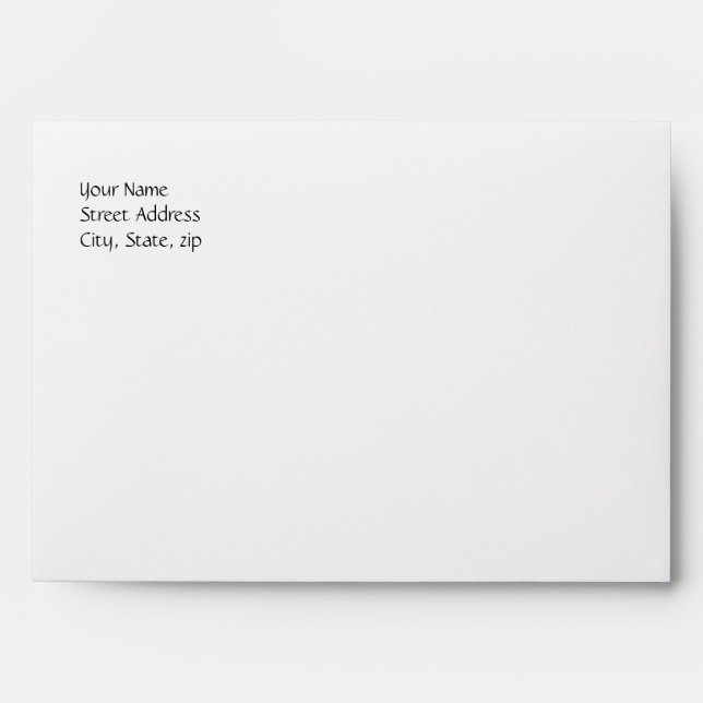 Black and White Invitation Envelope (Front)