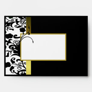Black and White Invitation Envelope