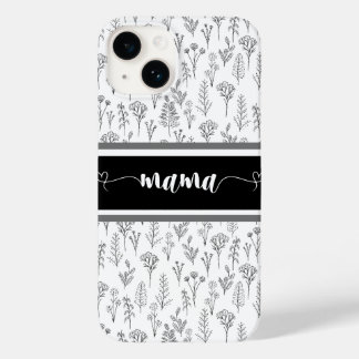 Black and white Iphone Case for Mama